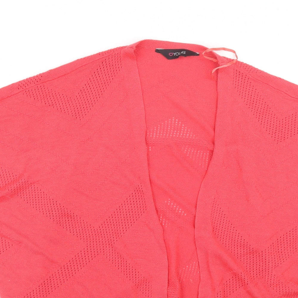 Love yours Womens Red   Cardigan Jumper Size 16