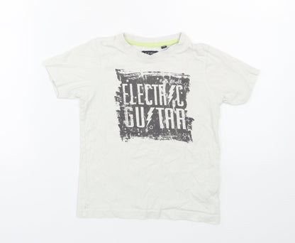 Blue Seven Boys White   Basic T-Shirt Size 5 Years