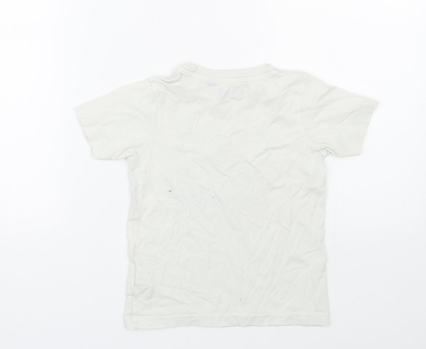 Blue Seven Boys White   Basic T-Shirt Size 5 Years