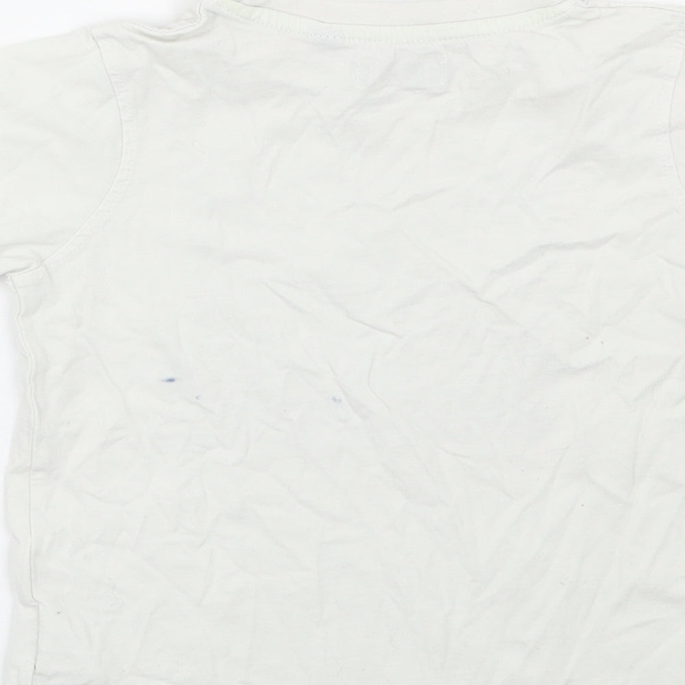 Blue Seven Boys White   Basic T-Shirt Size 5 Years