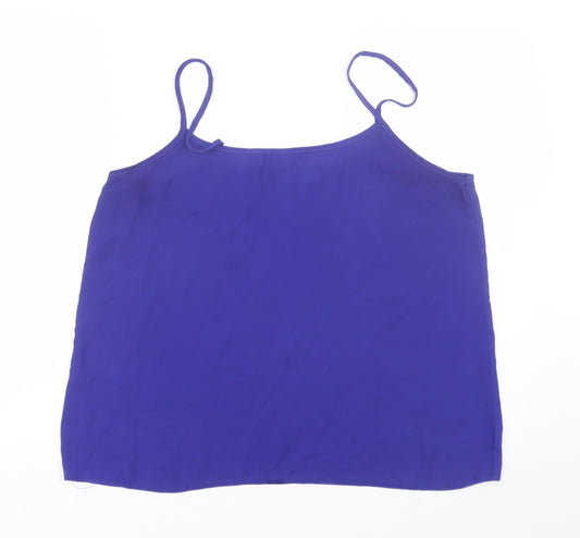 Papaya Womens Blue   Basic Tank Size 16