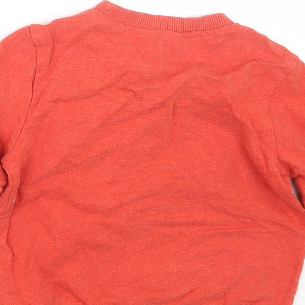 Mothercare Boys Red   Pullover Jumper Size 12-18 Months