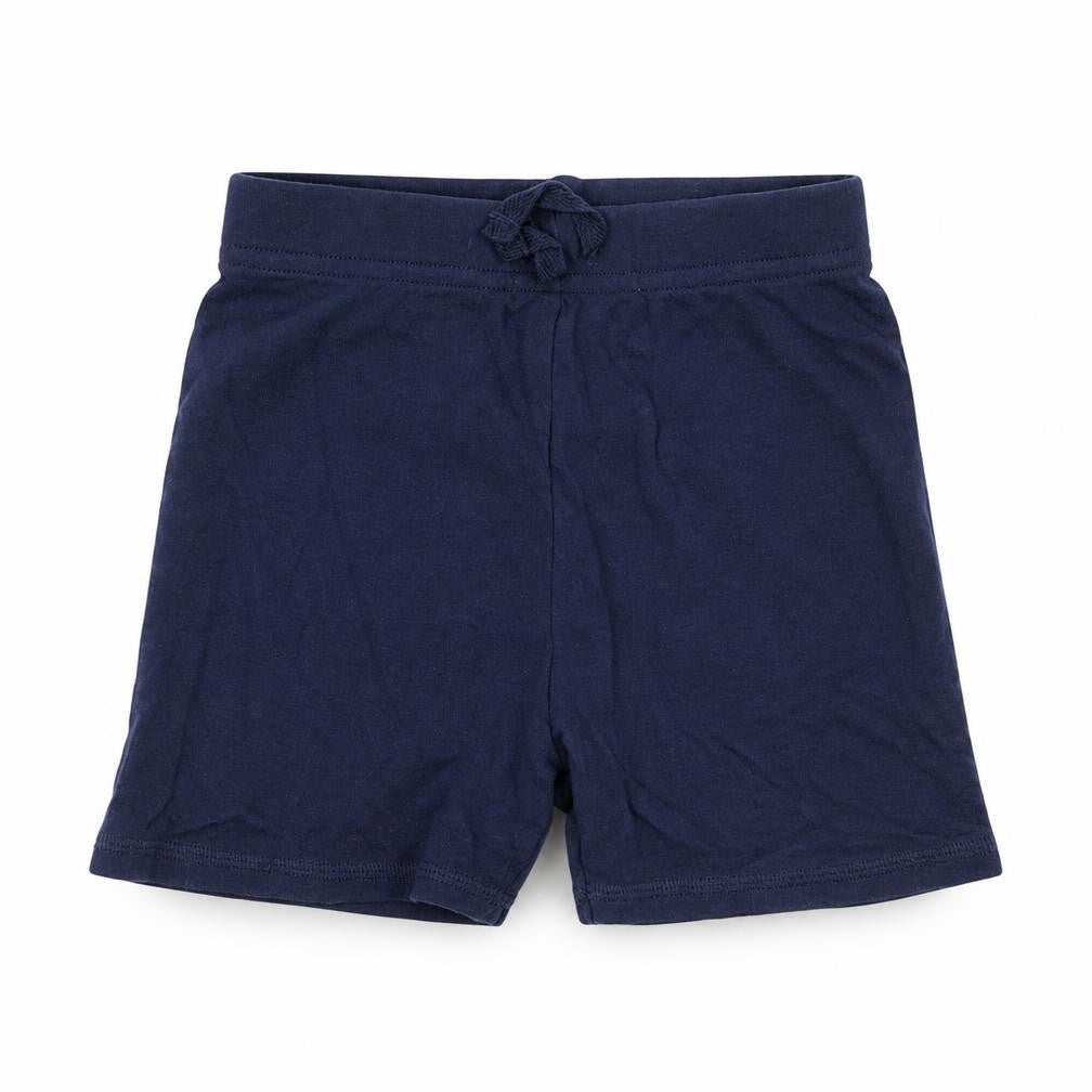Front view of George boys’ blue cami sleep shorts, size 12-18, months