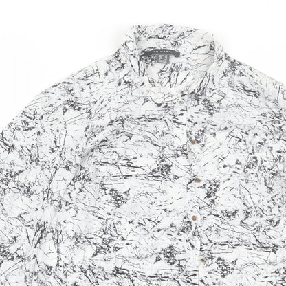 Primark Womens White   Basic Button-Up Size 10