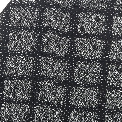 George Womens Black Check  Skater Skirt Size 10