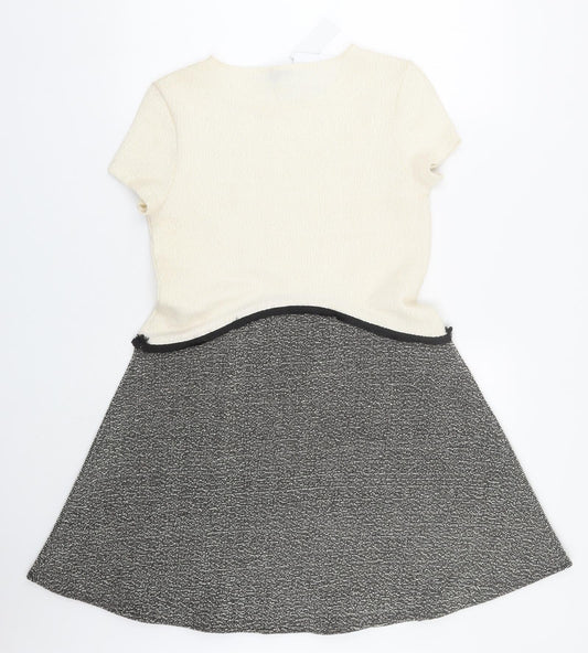 River Island Womens White   T-Shirt Dress  Size 8