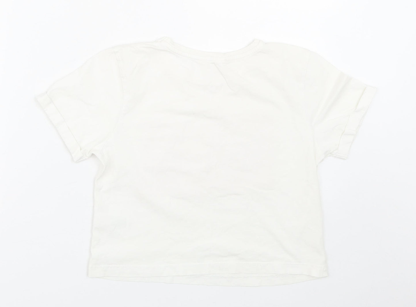 Matalan Girls White   Basic T-Shirt Size 11 Years
