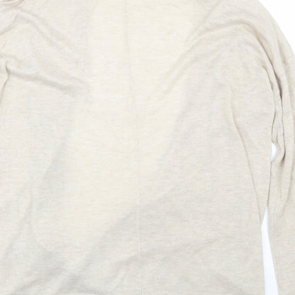Womens UK Size M H&M Beige Cardigan Jumper