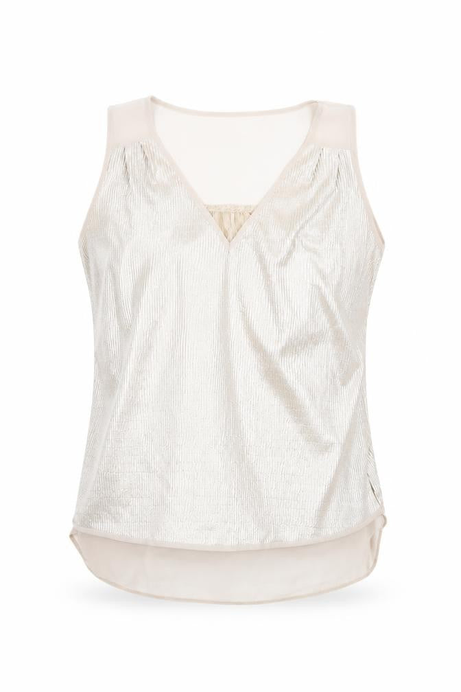 Womens UK Size XS Oasis Gold Basic Tank