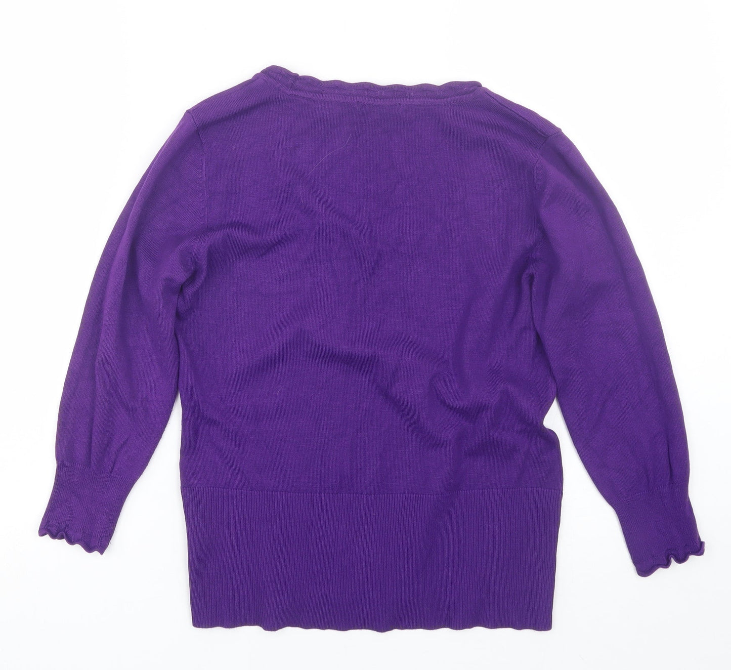 Womens UK Size M Linea Purple Pullover Jumper