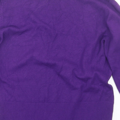 Womens UK Size M Linea Purple Pullover Jumper
