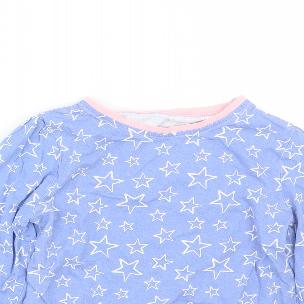 George  Girls Black   Top Pyjama Top Size 8-9 Years  - Stars
