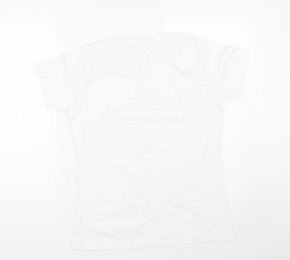 Russell Athletic Girls White   Basic T-Shirt Size 11-12 Years