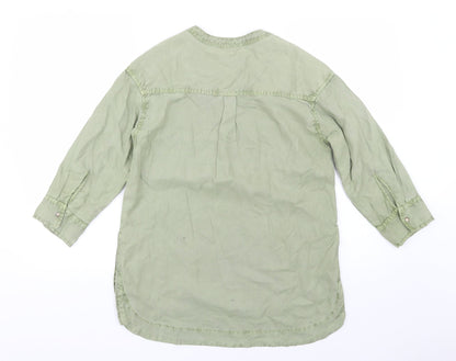 RIG utiliy Womens Green   Basic Blouse Size S