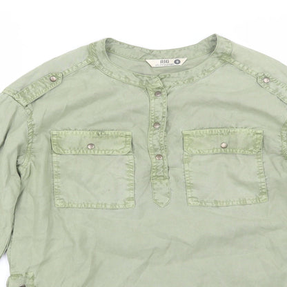 RIG utiliy Womens Green   Basic Blouse Size S