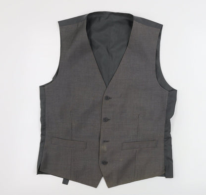 Mens UK Size 38 Burton Regular Grey Suit Jacket