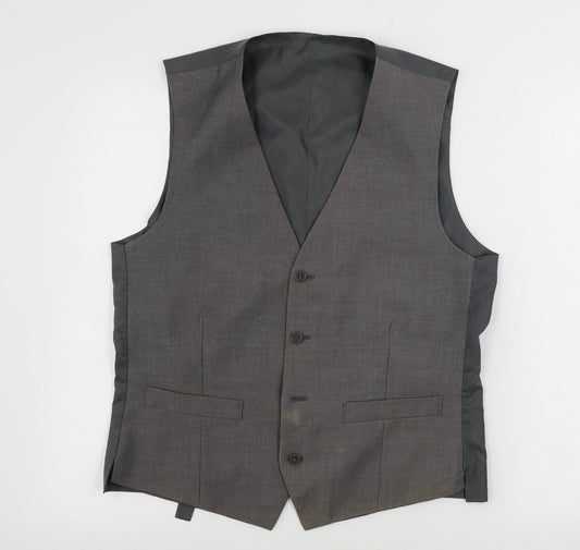 Mens UK Size 38 Burton Regular Grey Suit Jacket