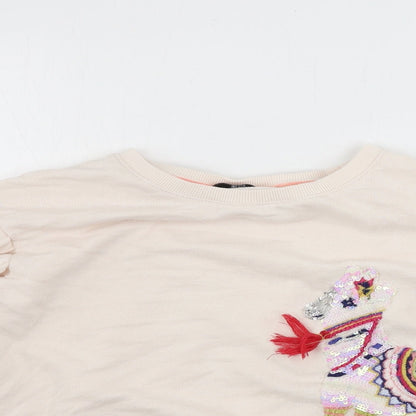 Marks and Spencer  Girls Pink   Pullover Jumper Size 10-11 Years