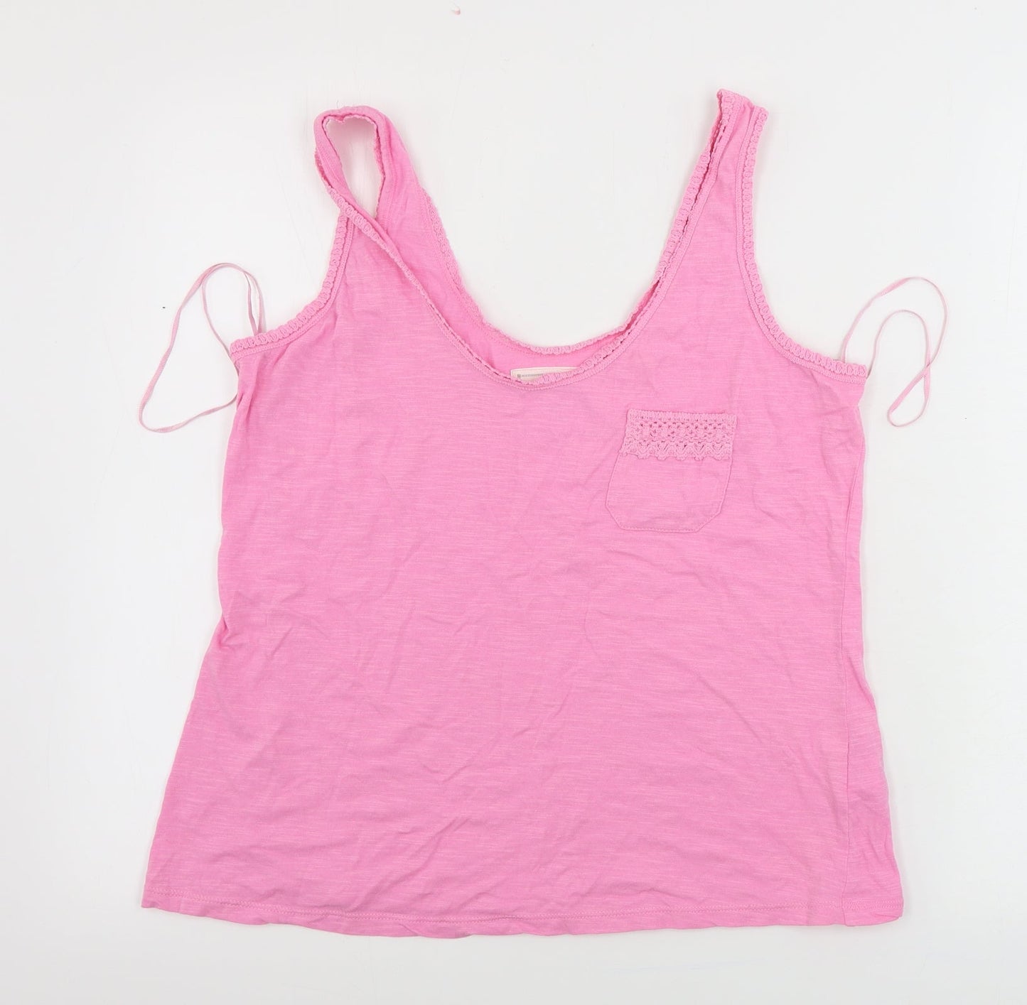Womens UK Size 12 Matalan Pink Basic Tank