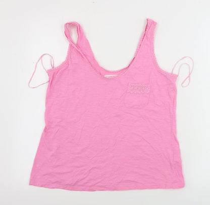 Womens UK Size 12 Matalan Pink Basic Tank