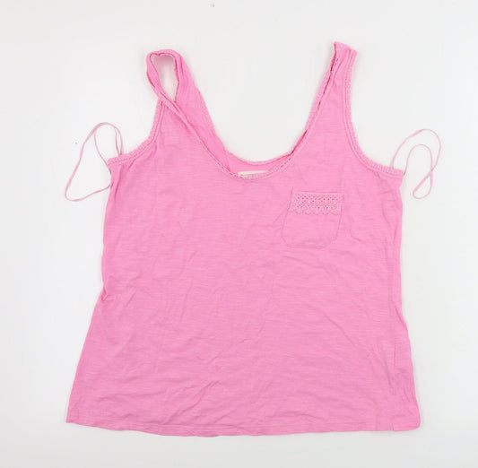 Womens UK Size 12 Matalan Pink Basic Tank
