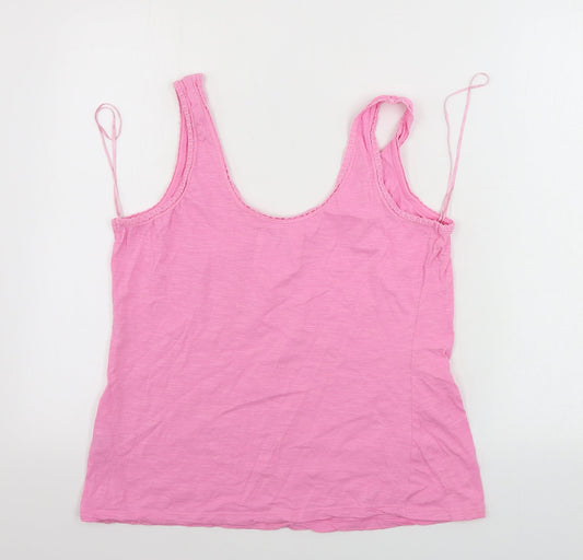Womens UK Size 12 Matalan Pink Basic Tank
