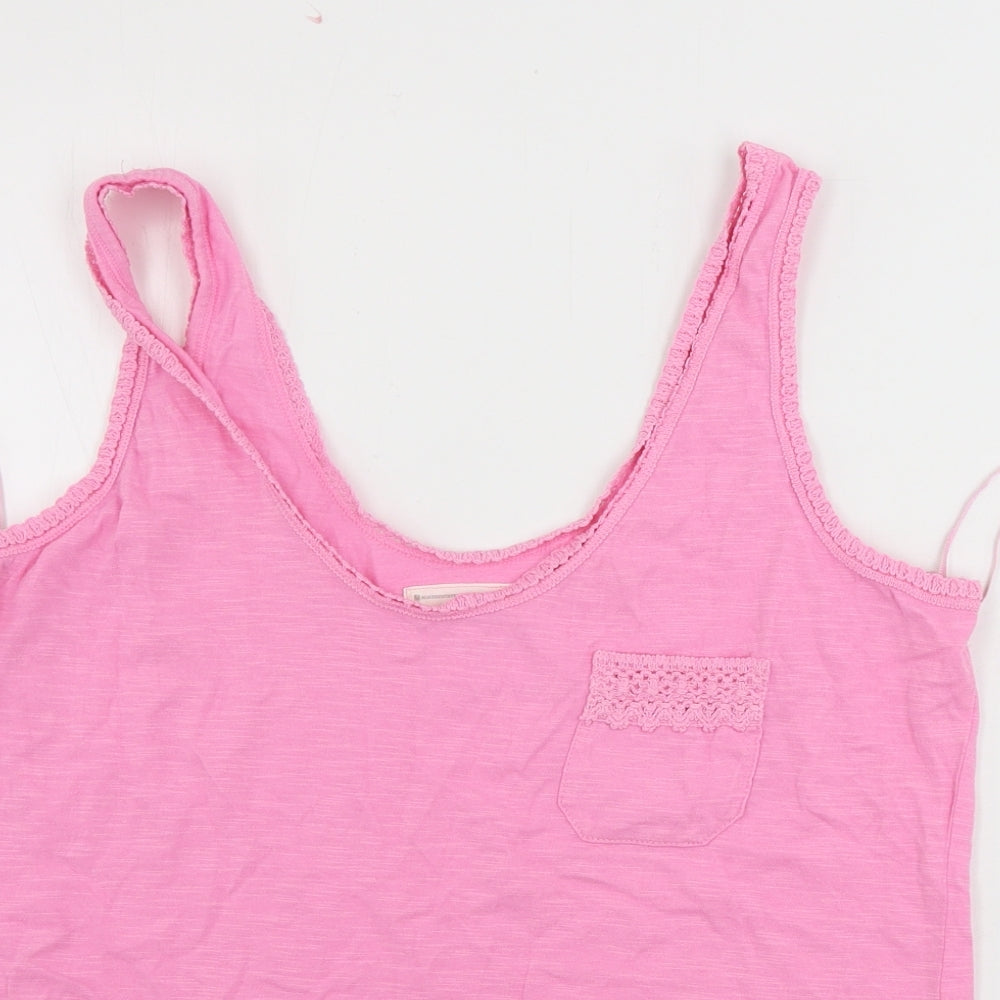 Womens UK Size 12 Matalan Pink Basic Tank
