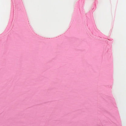 Womens UK Size 12 Matalan Pink Basic Tank