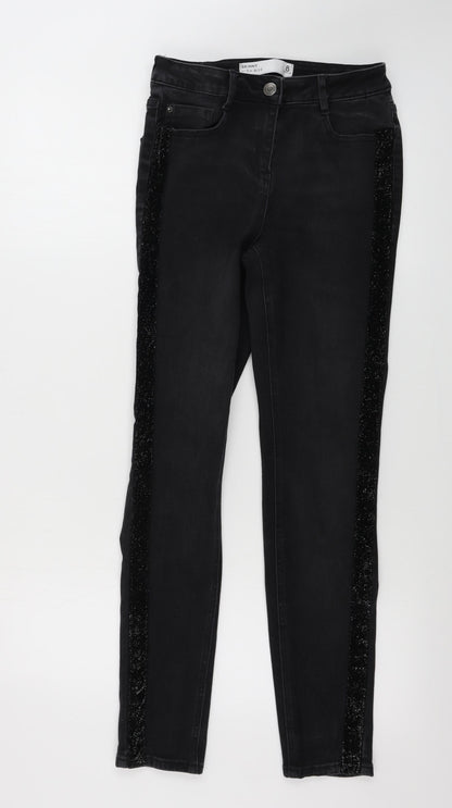 NEXT  Womens Grey   Skinny Jeans Size 8 L26 in