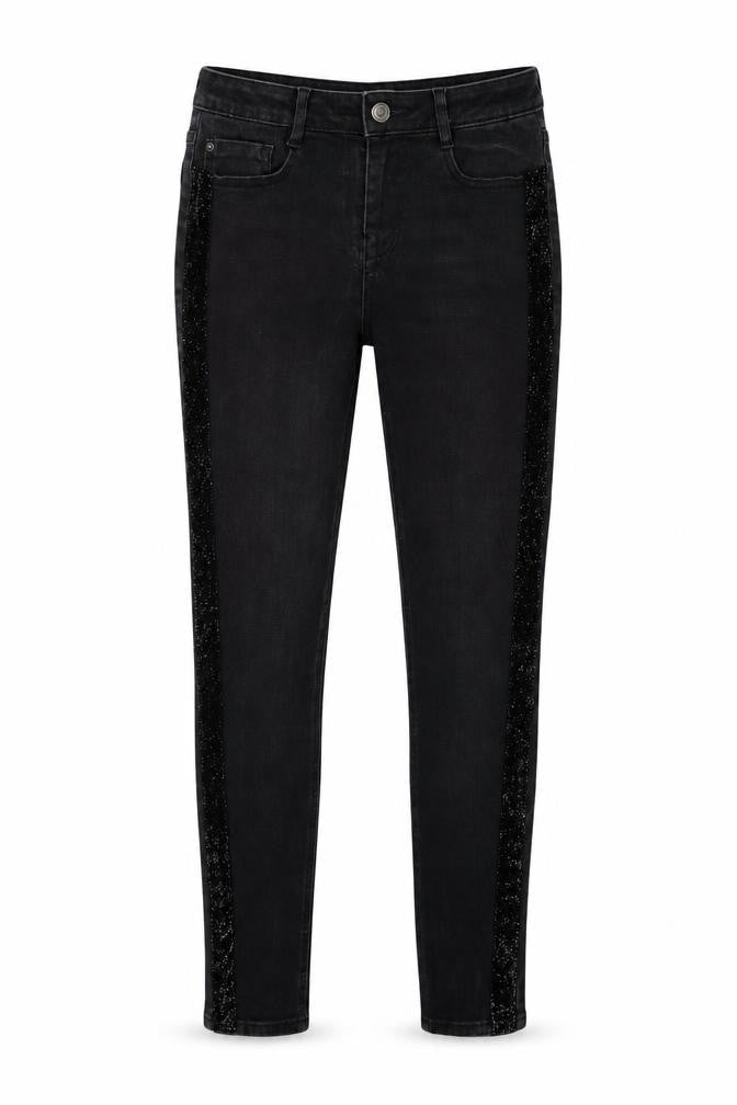 Front view of Next women’s grey skinny jeans, size UK 8, 26-inch leg