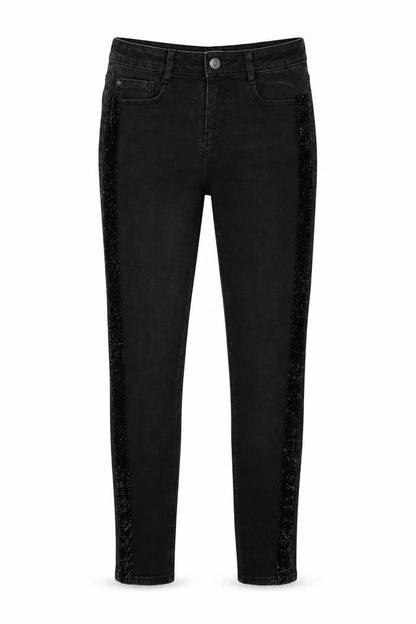 Front view of Next women’s grey skinny jeans, size UK 8, 26-inch leg