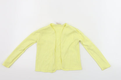 Girl 2 Girl  Girls Yellow Houndstooth  Cardigan Jumper Size 4-5 Years