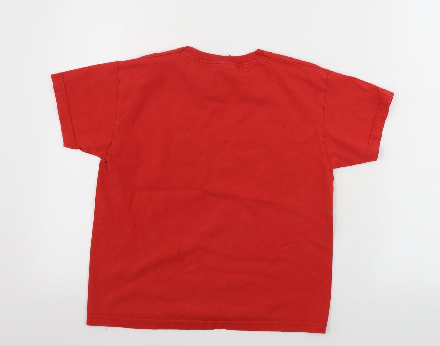 Fruit of the Loom  Boys Red   Basic T-Shirt Size 7-8 Years
