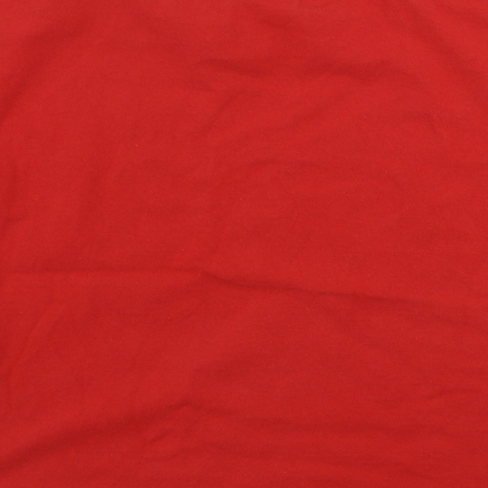 Fruit of the Loom  Boys Red   Basic T-Shirt Size 7-8 Years