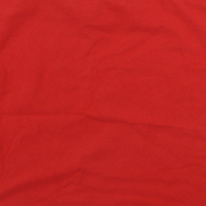 Fruit of the Loom  Boys Red   Basic T-Shirt Size 7-8 Years