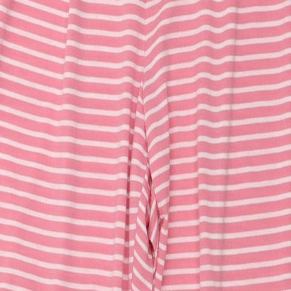 Matalan  Womens Pink Striped  Trousers  Size 12 L25 in