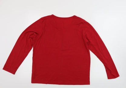 Matalan  Womens Red   Basic T-Shirt Size S