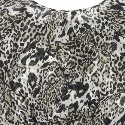 Womens UK Size M Wallis Grey Basic Blouse