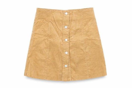 Womens UK Size XS Glamorous A-Line Corduroy Skirt