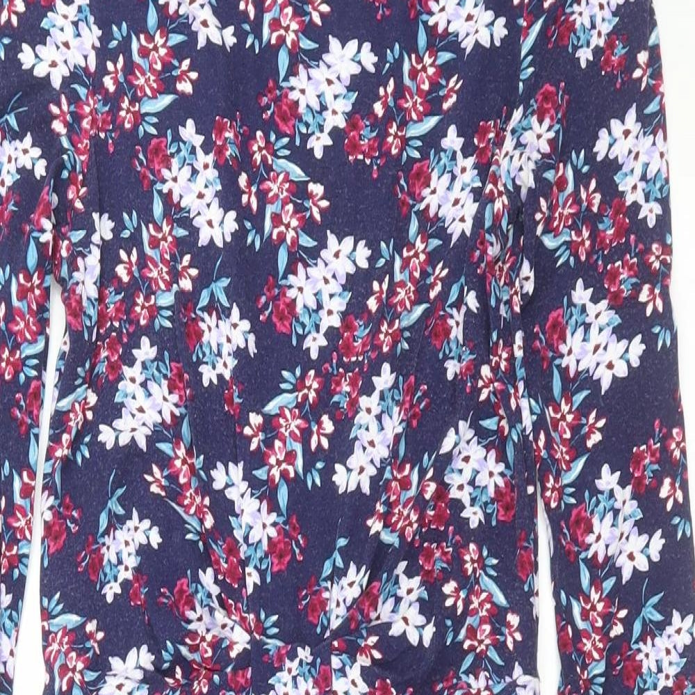 Warehouse Womens Blue Floral  Shift  Size 10