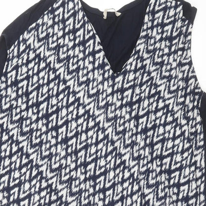 Womens UK Size 12 TU Blue Basic Blouse