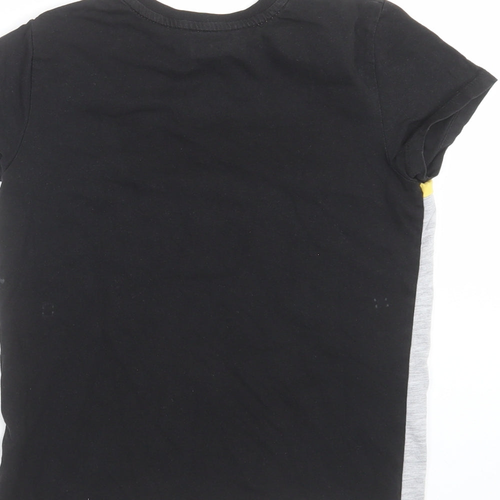 Brand and care label for Primark boys’ black basic t-shirt, size S, - fortnite