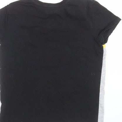 Brand and care label for Primark boys’ black basic t-shirt, size S, - fortnite