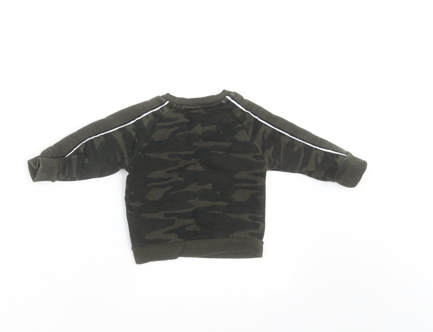 Primark Baby Green Camouflage  Pullover Jumper Size 3-6 Months  - sweatshirt