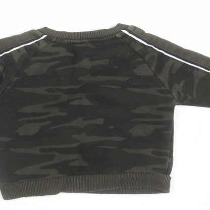 Primark Baby Green Camouflage  Pullover Jumper Size 3-6 Months  - sweatshirt