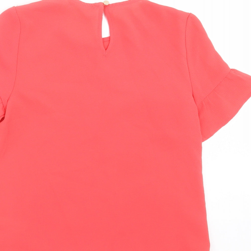 George Girls Pink   Basic Blouse Size 6-7 Years