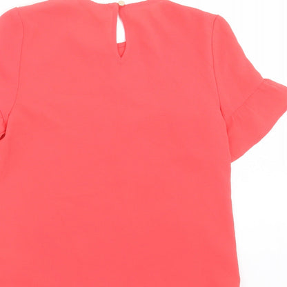 George Girls Pink   Basic Blouse Size 6-7 Years