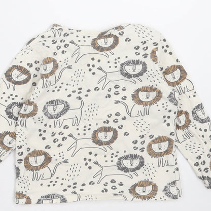 TU Baby Ivory   Basic T-Shirt Size 9-12 Months  - lions