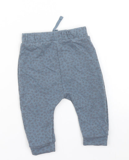 George Baby Blue Animal Print  Jogger Trousers Size 6-9 Months