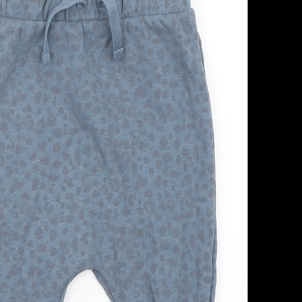 George Baby Blue Animal Print  Jogger Trousers Size 6-9 Months